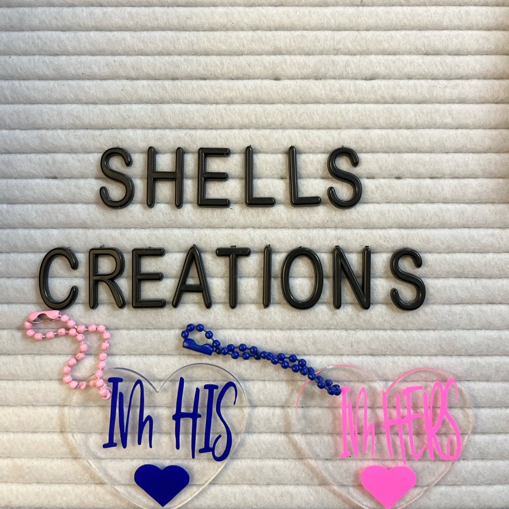 His/hers Valentine’s Day keychains